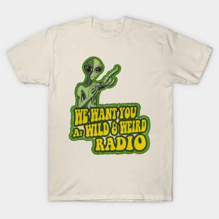 Wild and Weird Radio (yellow) T-Shirt